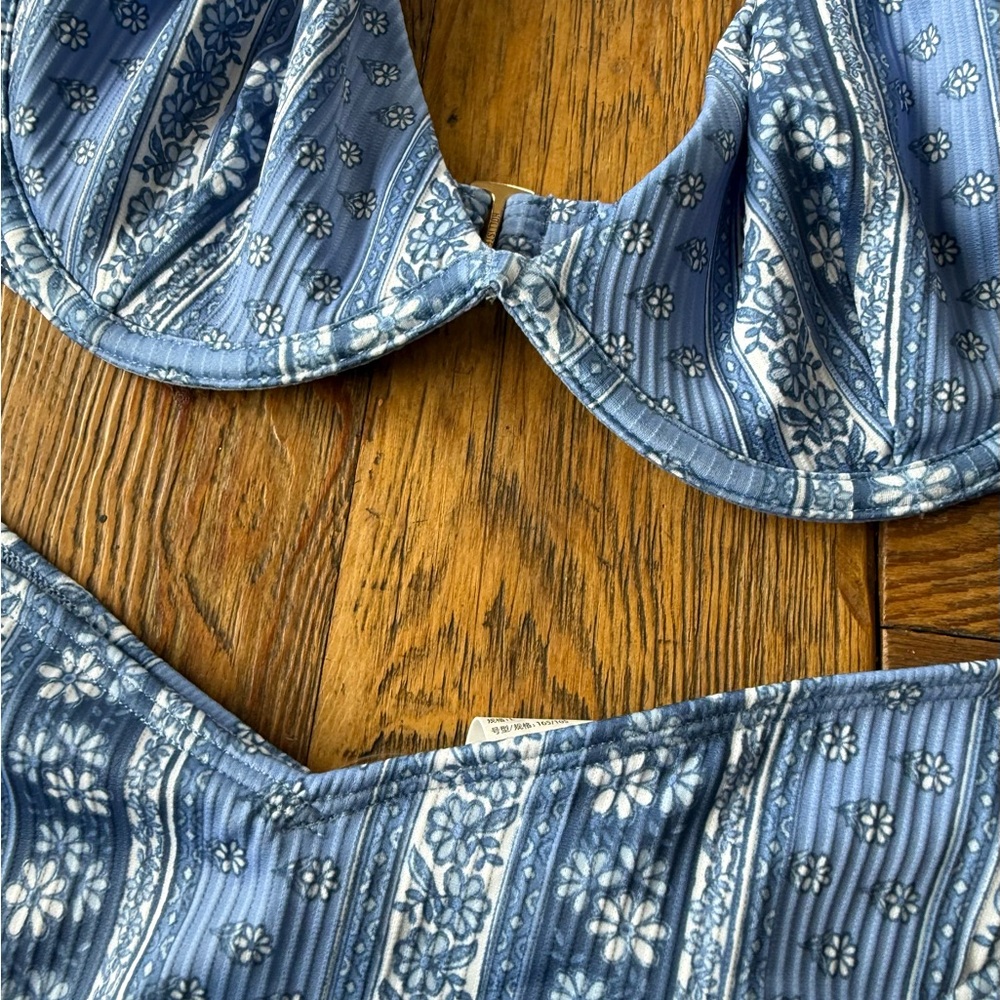 Hollister Light Blue Bikini Top